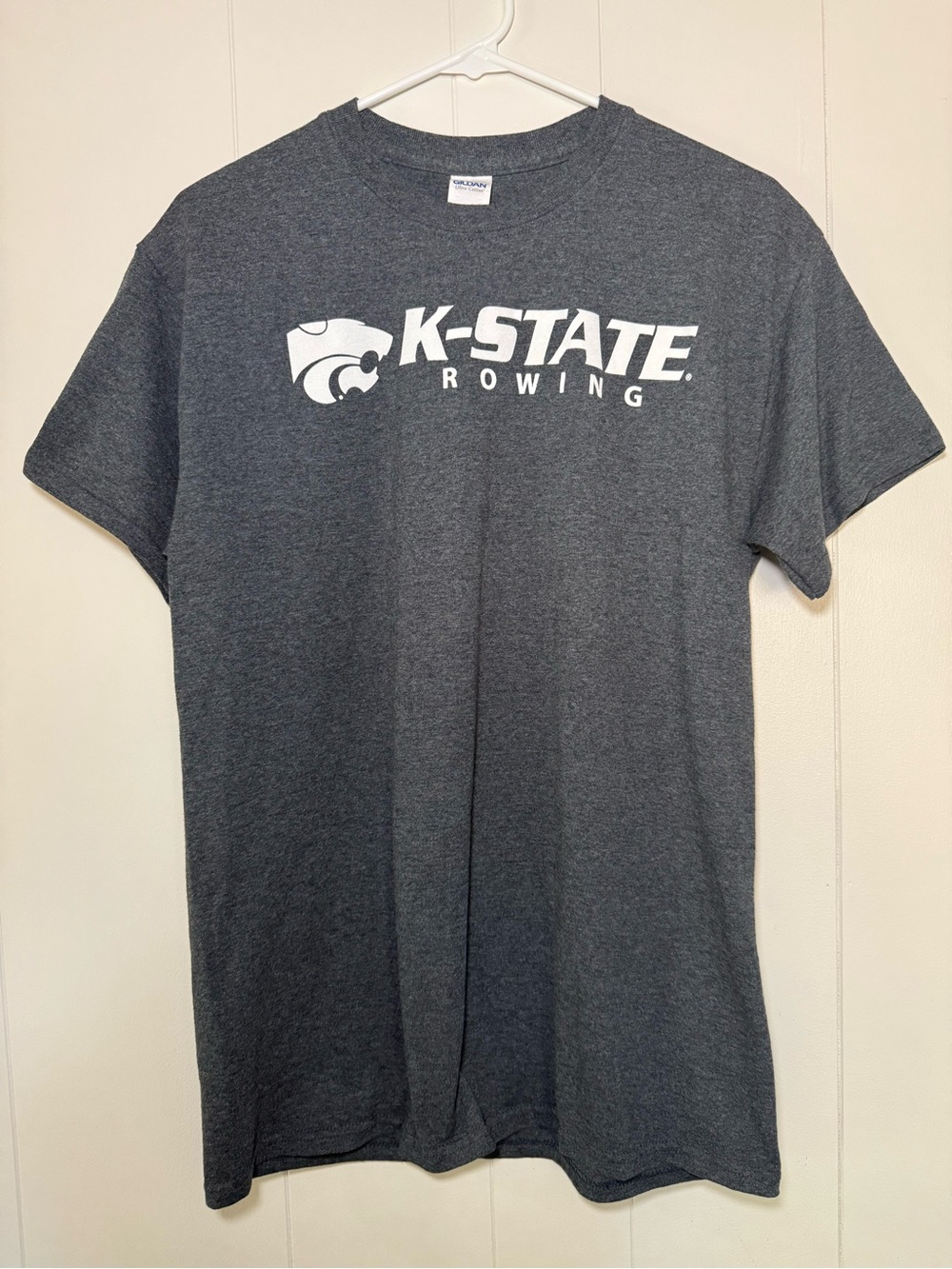 K STATE Rowing Graphic Tee - Charcoal Gray Size Medium